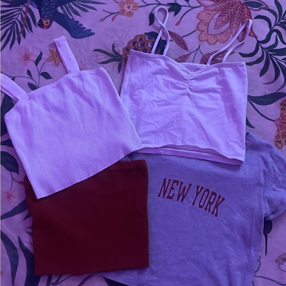 bundle of pacsun and forever 21 tops